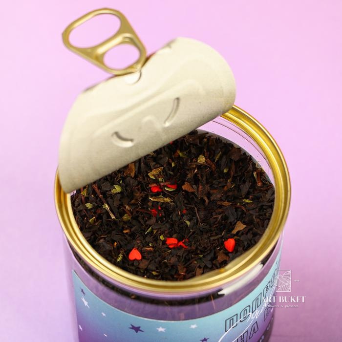 Набор «Милый кот»: кружка под термостакан 300 мл., чай 60 г., сахар в стиках 8 шт.