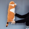 Кот лежачий с пледом рыжий 60 см