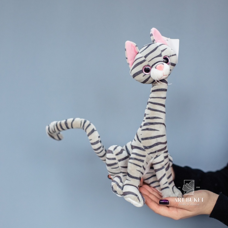 Кот с длинной шеей 30 см