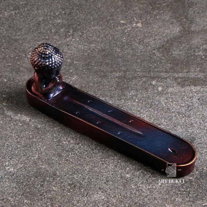 Подставка для благовоний "Будда маленький" синий космос, 8х19см 