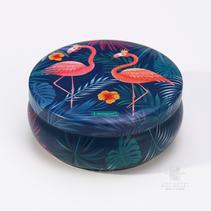 Свеча ароматическая из соевого воска с сухоцветом "Тропический воздух", 3х8,5см, 110 г 