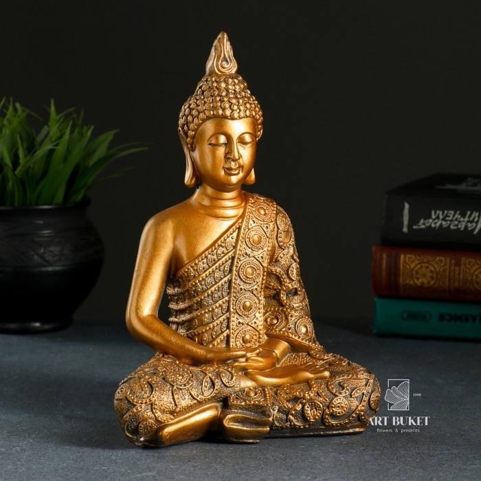 Копилка для денег «Будда малый», гипс, бронза, 16×9×24 см