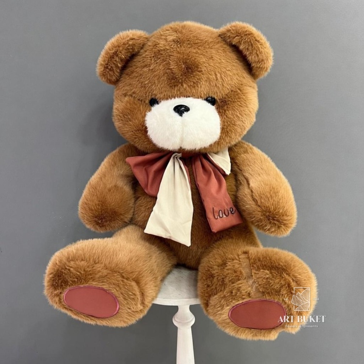 Медведь с бантом Love 