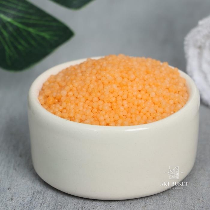 Жемчуг для ванны в коробке "Счастье в мелочах", 100 г, дыня 