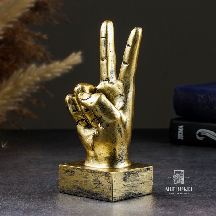 Фигурка полистоун TAKE IT EASY «Жесты: Мир», 17×7×7 см