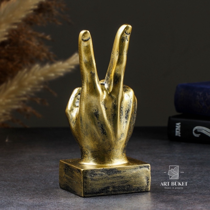 Фигурка полистоун TAKE IT EASY «Жесты: Мир», 17×7×7 см