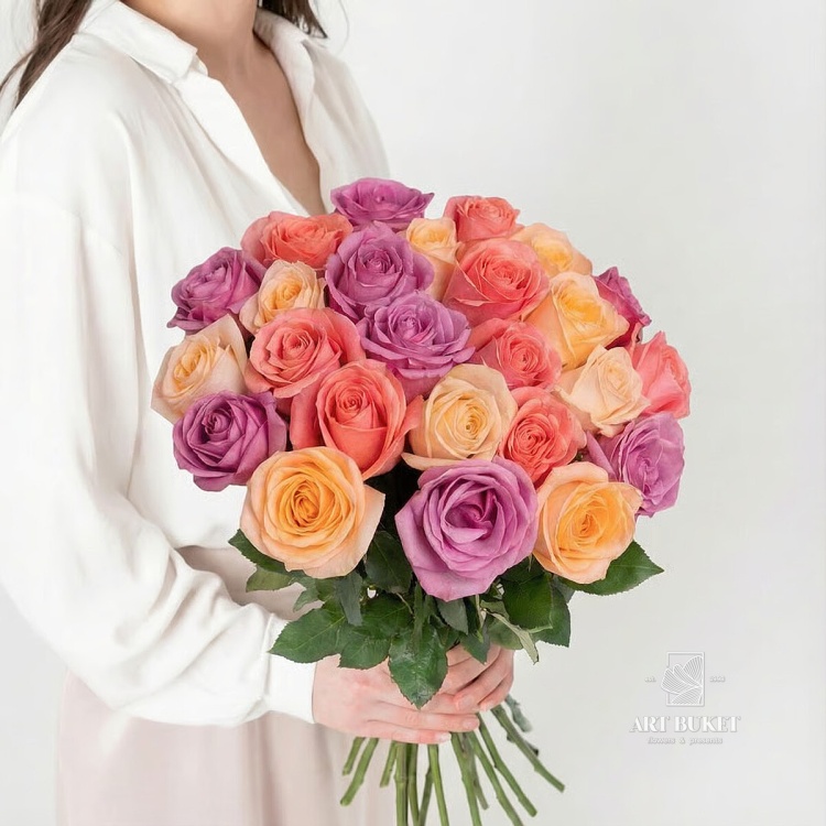 25 голландских роз