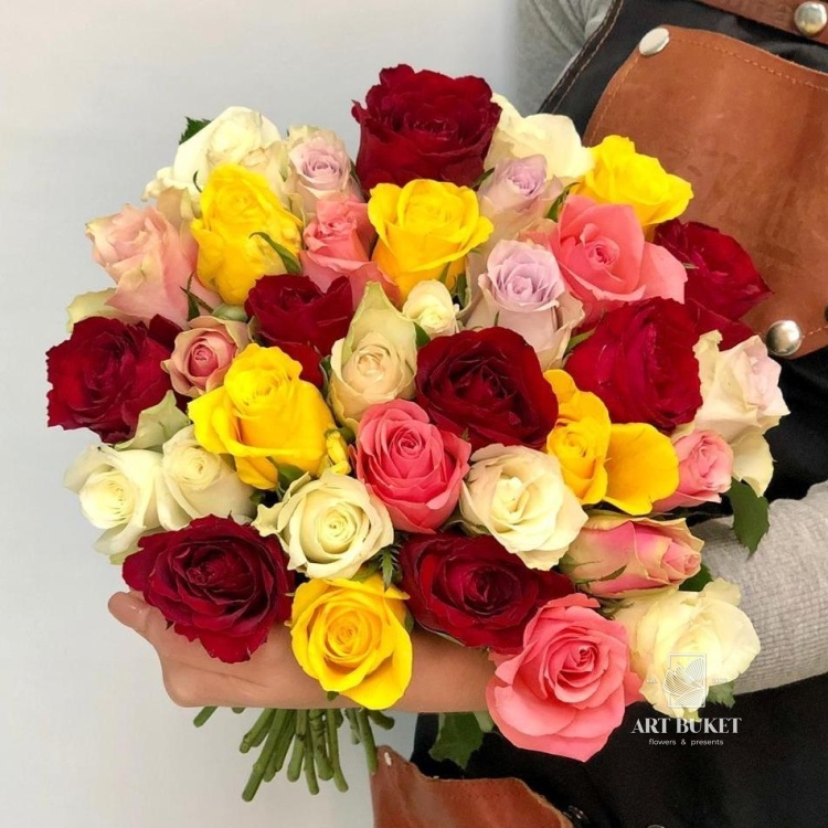 25 голландских роз