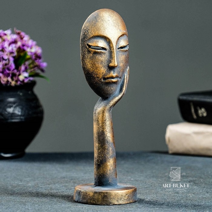 Фигура "Маска в руке" винтаж 20см 