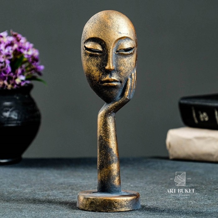 Фигура "Маска в руке" винтаж 20см 