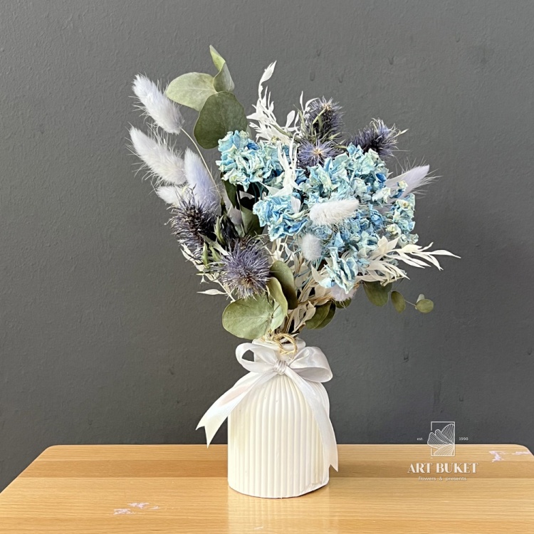 Композиция в вазе из сухоцветов #1