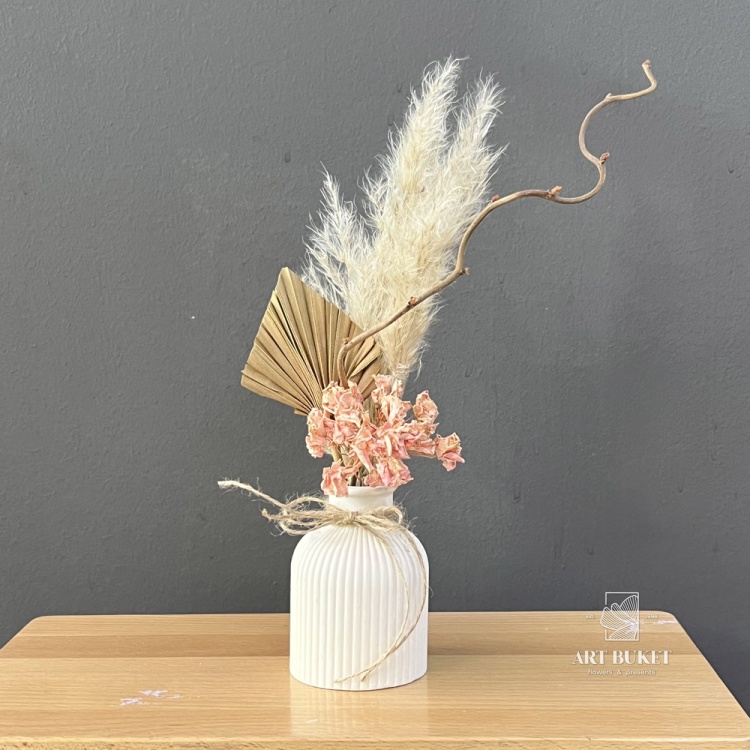 Композиция в вазе из сухоцветов #3