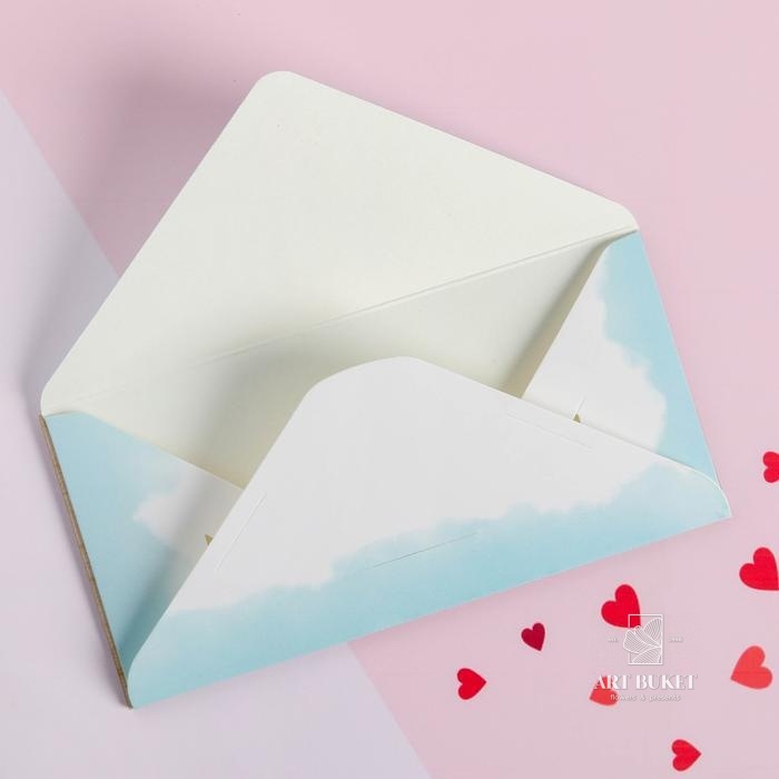 Конверт для денег с деревянным элементом "С Днём Свальбы!" голуби, 16,5 х 8 см