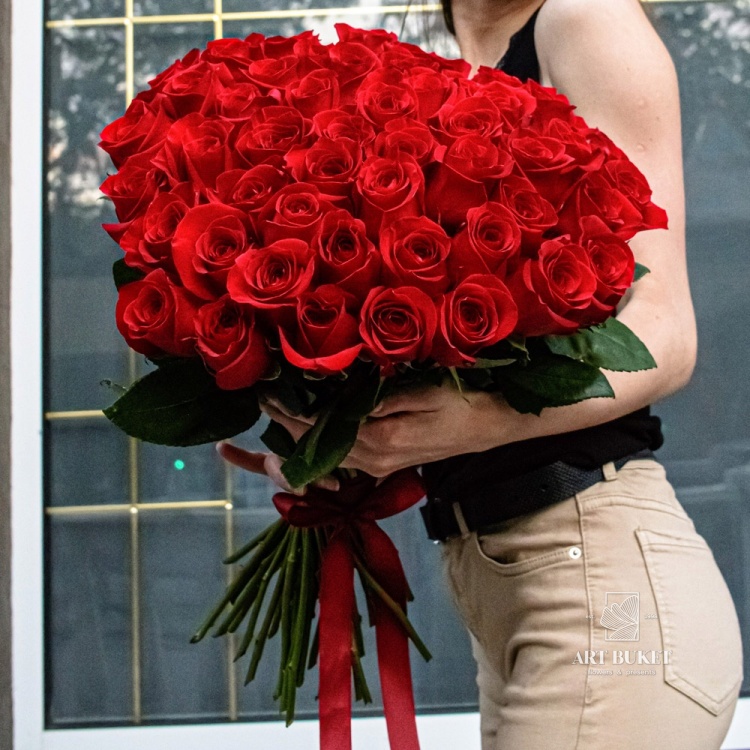 51 красная роза