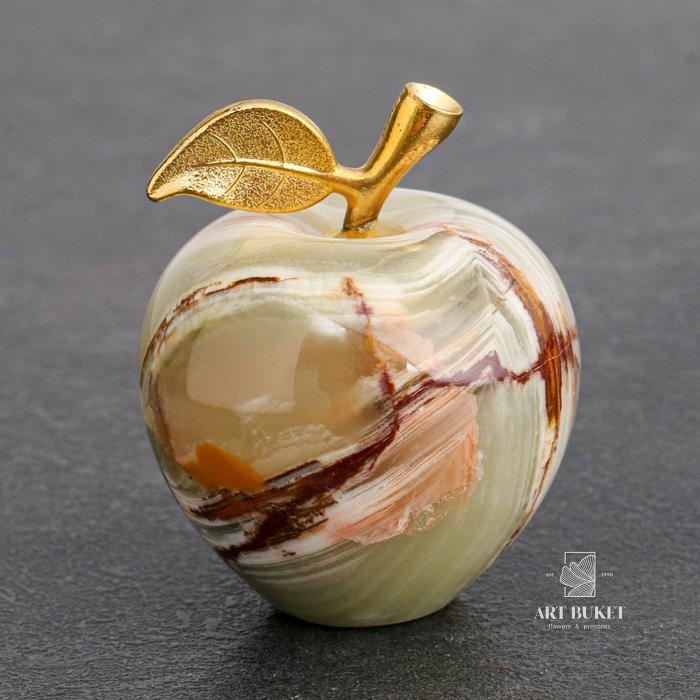 Сувенир «Яблоко», 5 см, оникс 