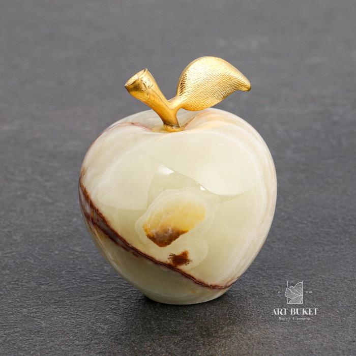Сувенир «Яблоко», 5 см, оникс 