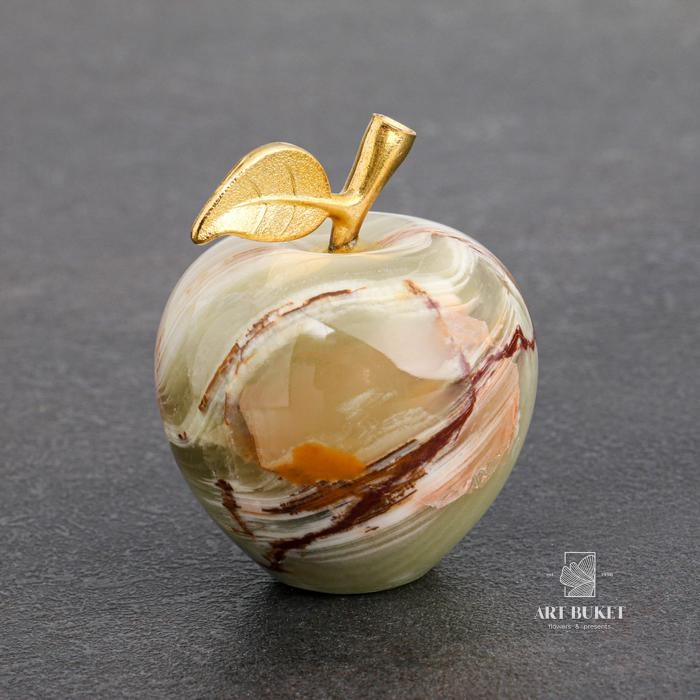 Сувенир «Яблоко», 5 см, оникс 