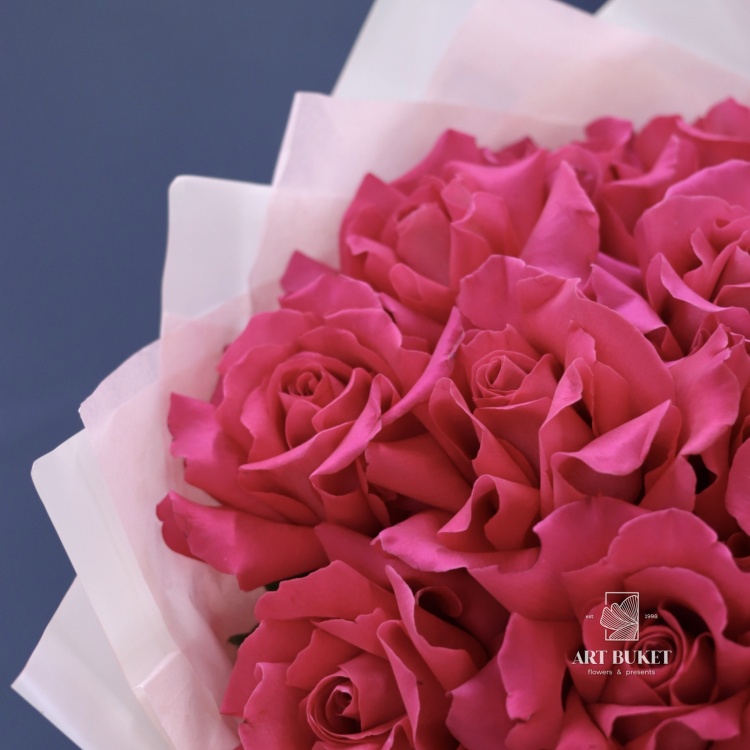 21 французская розовая роза