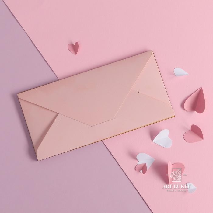 Конверт для денег с деревянным элементом "С Днём Свадьбы!" пара, 16,5 х 8 см 