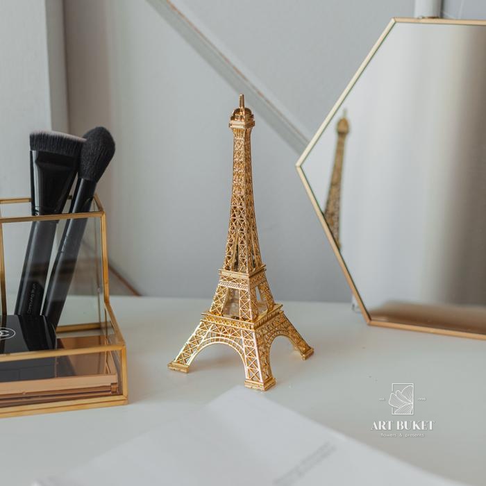 Сувенир металл "Эйфелева башня" золото 18х7х7 см                              