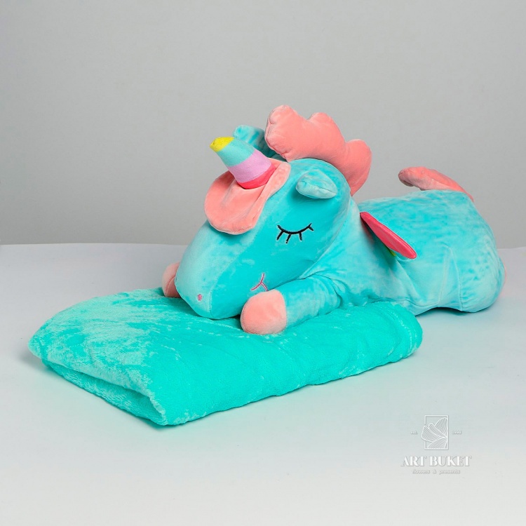 Единорог плед радужный рог