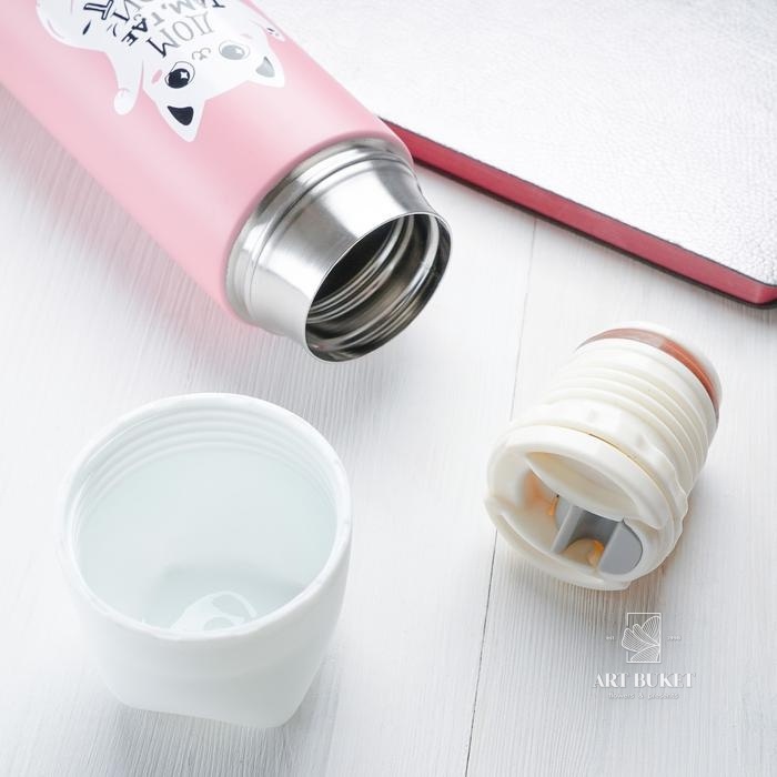 Термос "Дом там, где кот", 500 мл