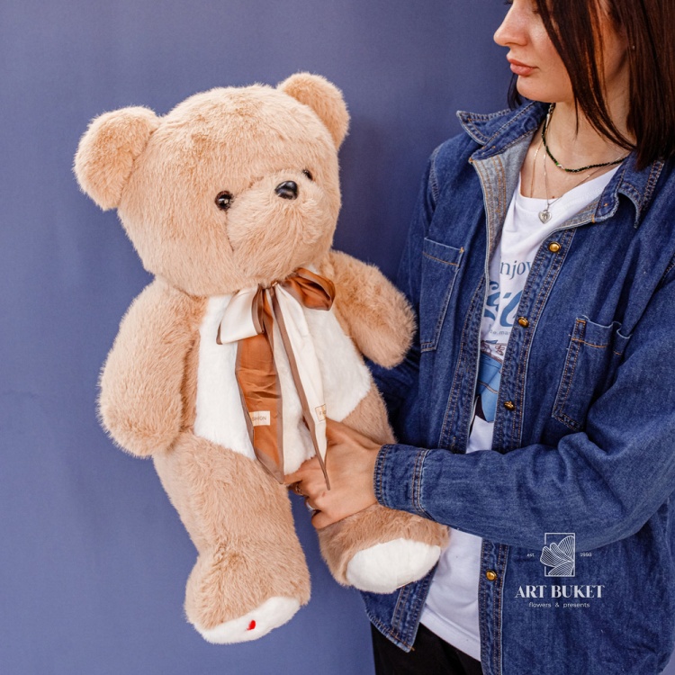 Медведь меховой 60 см коричневый