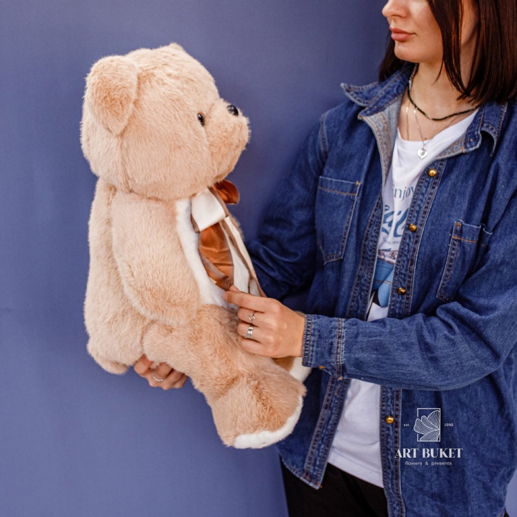 Медведь меховой 60 см коричневый