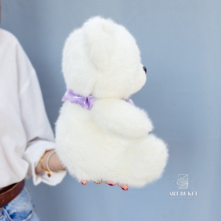 Медведь с бантом 30 см микс