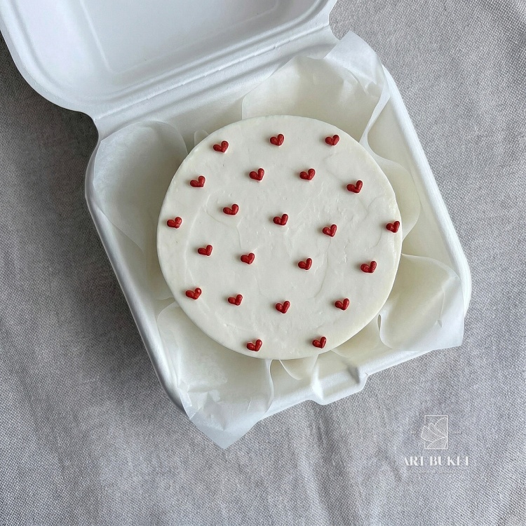 Бенто торт "сердца"