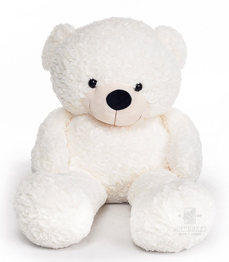 Большой кремовый медведь