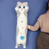 Кот валик с рыбкой 80 см