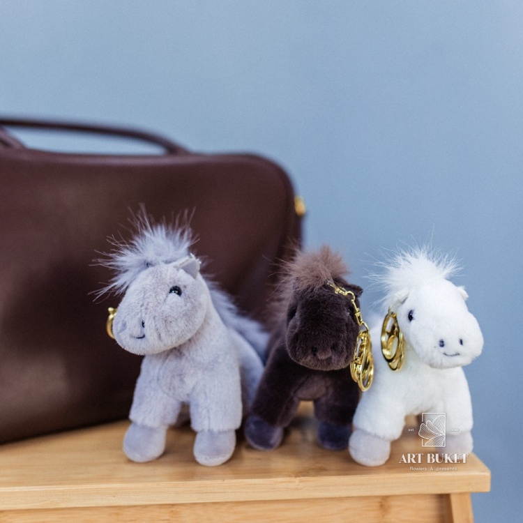 Брелок лошадка микс 11 см