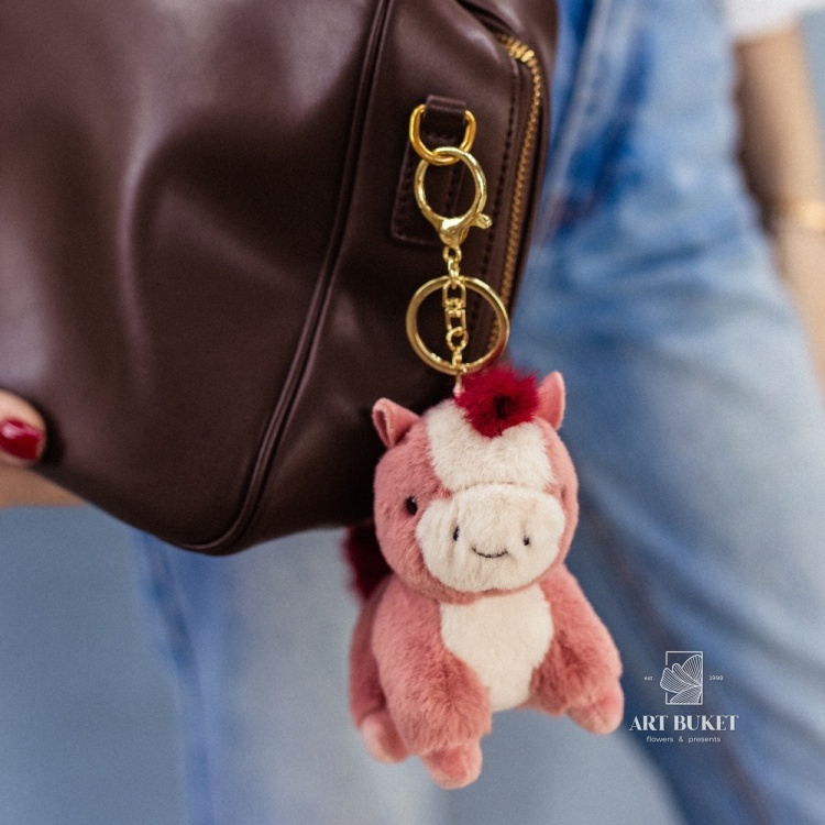 Брелок лошадка микс 11 см