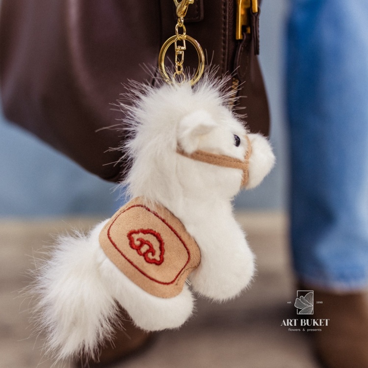 Брелок лошадка микс 11 см