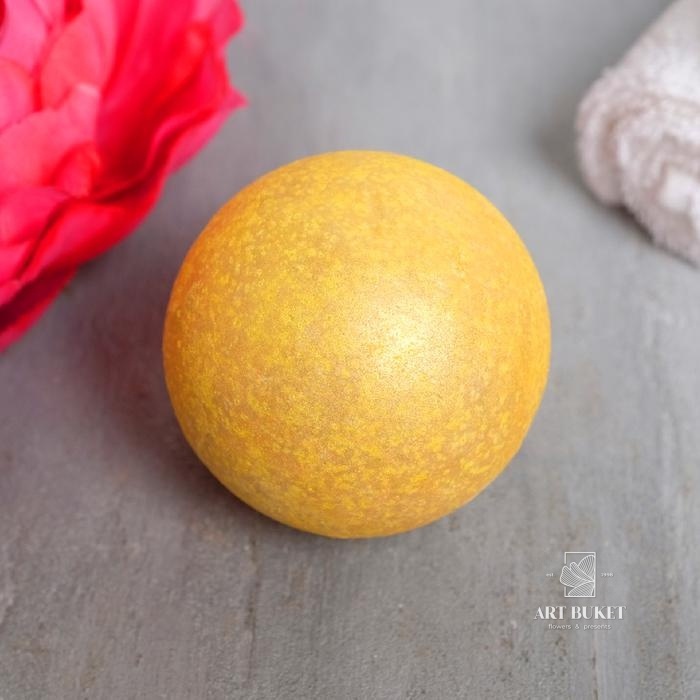 Бомбочка для ванной "GLLAMOUR BATH", 130 г, глиттер, аромат персик   
