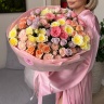 19 кустовых роз микс