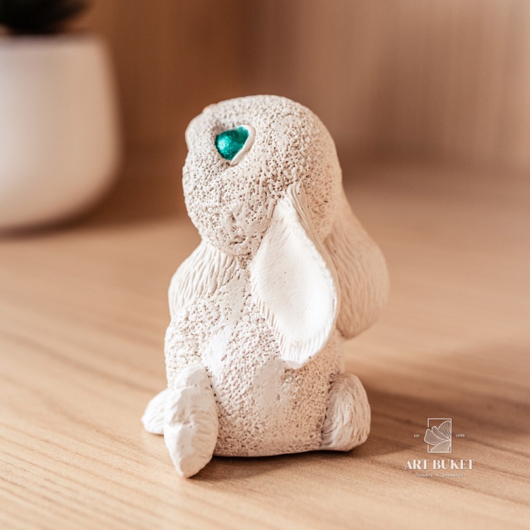 Набор фигур "Зимние кролики" бежевые #2