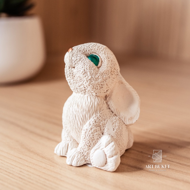 Набор фигур "Зимние кролики" бежевые #2