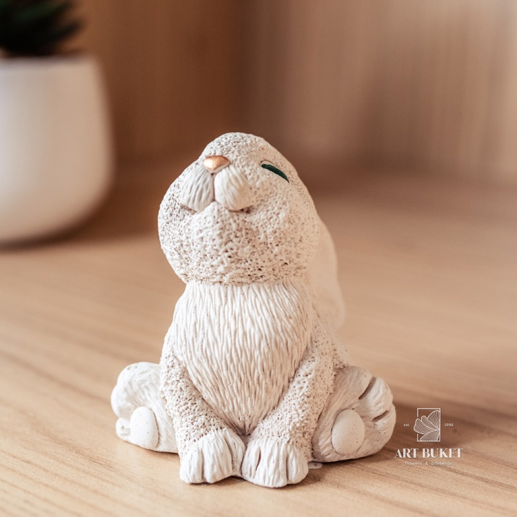 Набор фигур "Зимние кролики" бежевые #2