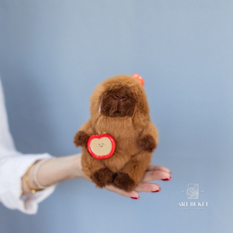 Капибара на веревке 16 см