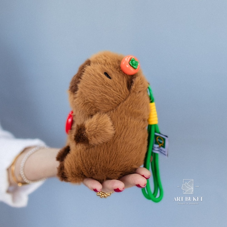 Капибара на веревке 16 см