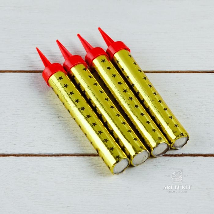 Набор тортовых свечей "Фонтаны" 10 см (4 шт) 