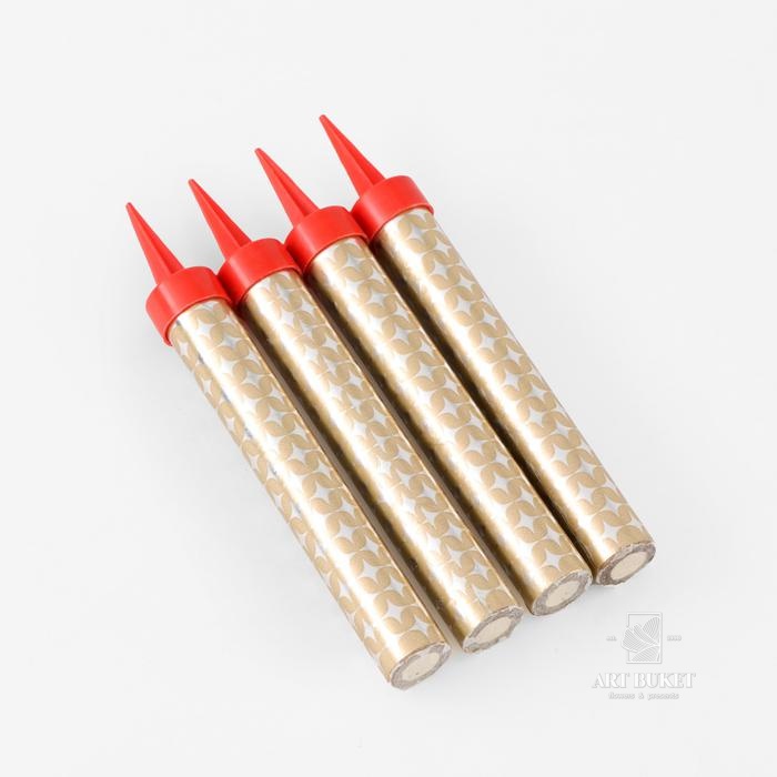 Набор тортовых свечей "Фонтаны" 10 см (4 шт) 