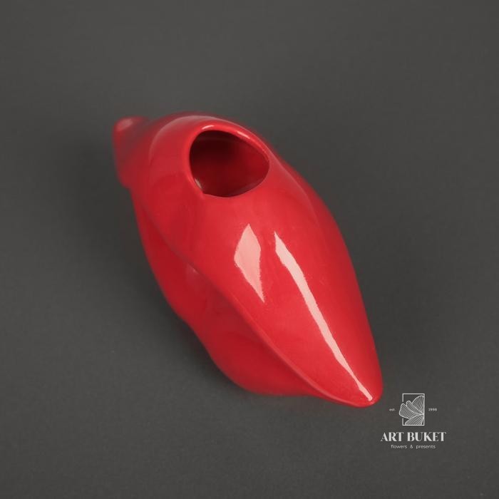 Статуэтка "Губы", красный цвет, 9,5 см, керамика