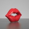 Статуэтка "Губы", красный цвет, 9,5 см, керамика