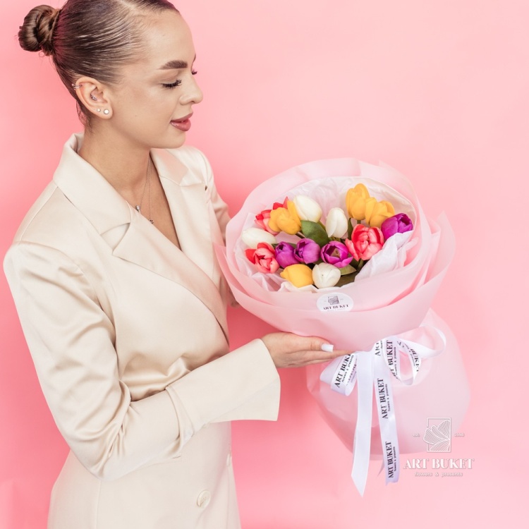 Букет из 15 тюльпанов #4