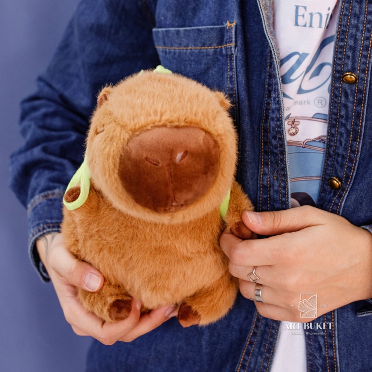 Копибара с рюкзаком 20 см