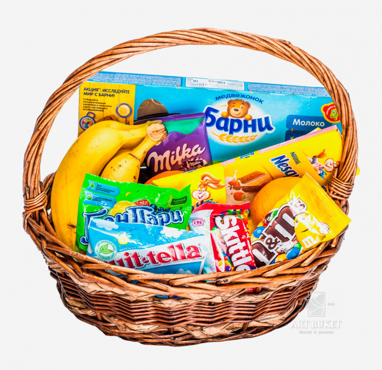 Подарочная корзина «Сладкий привет» 