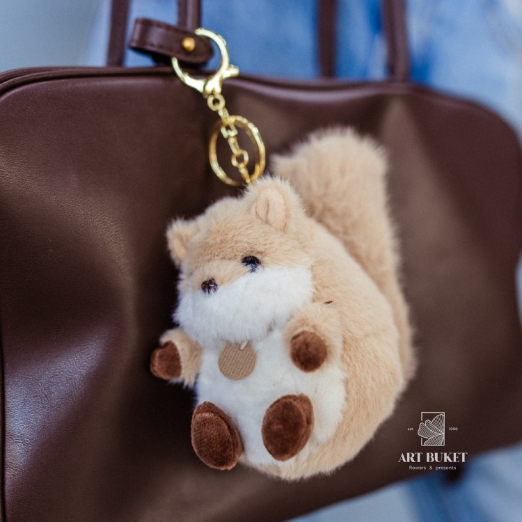 Брелок белка 12 см